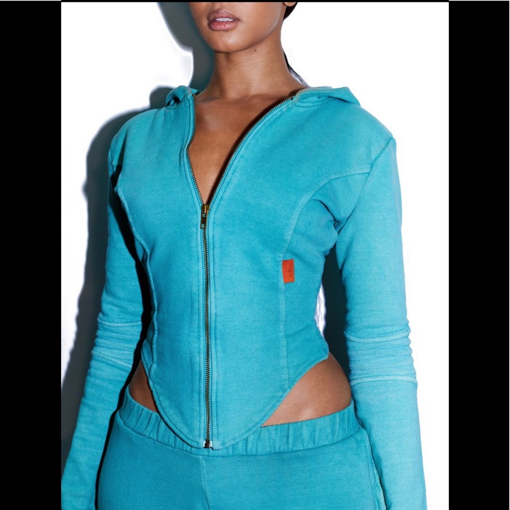 The K Label Tonik Corset Hoodie Azure Blue